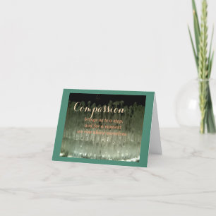 Carte Carte-Pensées et encouragement de salutation