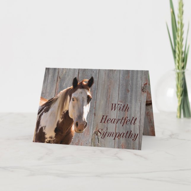 Carte Carte-personnaliser de cheval et de barndoor toute (Devant)