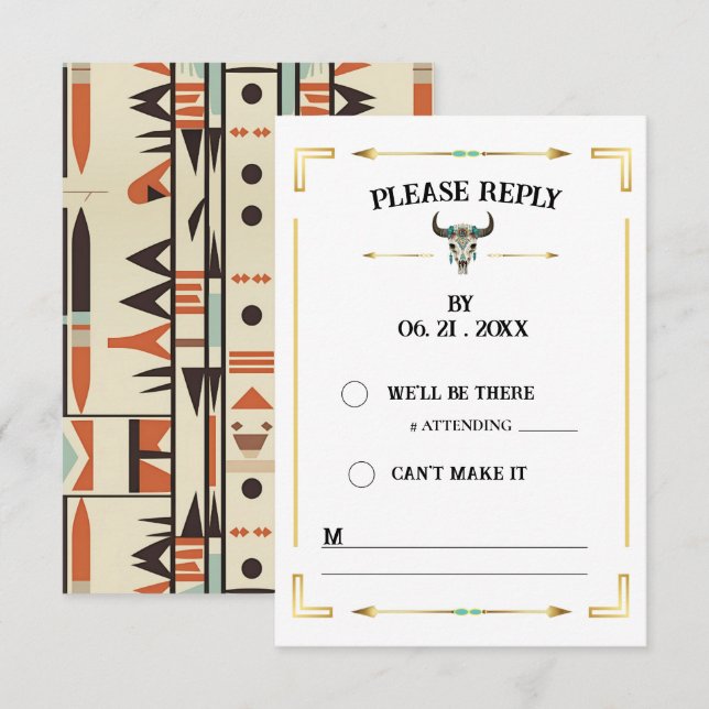 Carte Carte-réponse Tatanka Bison Ranch de l'Ouest Yello (Devant / Derrière)