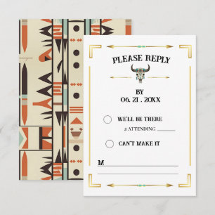 Carte Carte-réponse Tatanka Bison Ranch de l'Ouest Yello