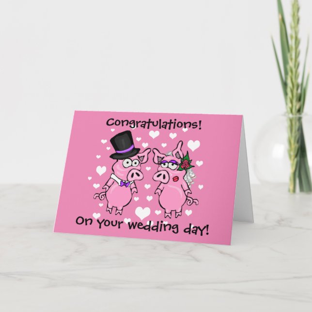 Carte Cartographie Mariage de cochon (Devant)