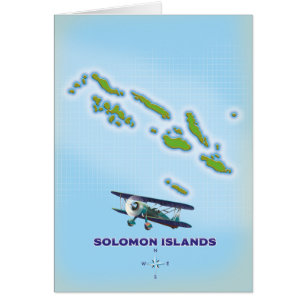 Carte cartographique des îles Salomon.