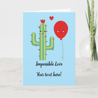 Carte Carton d'amour mignon personnalisable