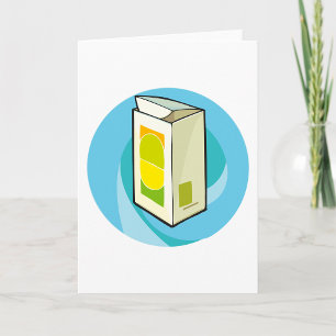 Carte Carton de jus coloré minimaliste moderne