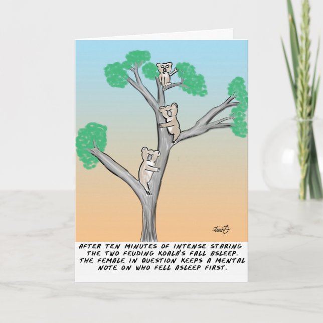 Carte Carton de Koala (Devant)