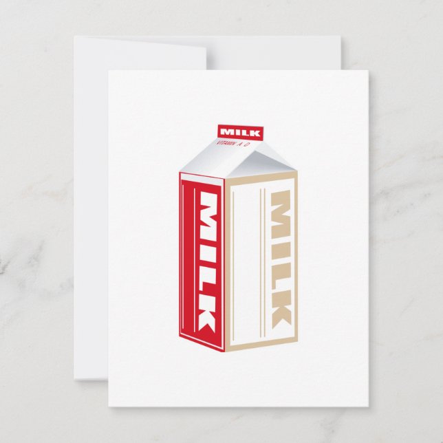 Carte carton de lait entier (Devant)