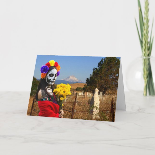 Carte Carton d'invitation à la fête de La Catrina. (Devant)