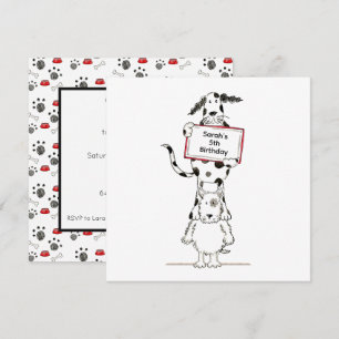 Carte Carton d'invitation d'anniversaire personnalisé po
