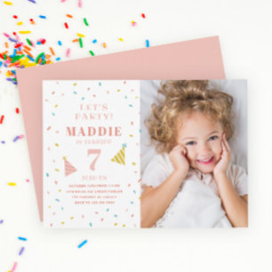 Carte Carton d'invitation pour fête d'anniversaire enfan