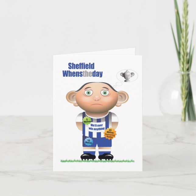 Carte Carton Sheffield Whenstheday (Sheffield Mercredi) (Devant)