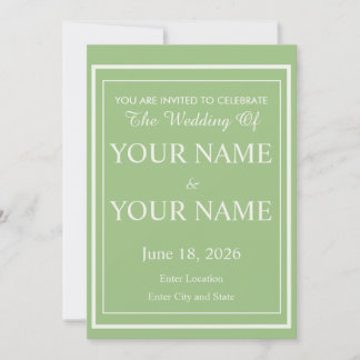 Carte Cartons d'invitation de mariage