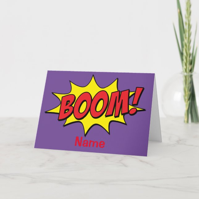 Carte Cartoon Boom Thunder_Cove (Devant)