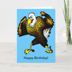 Carte Cartoon Combattre l'aigle
