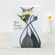 Cartoon de chats gris et noir