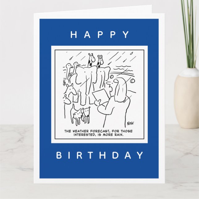 Carte Cartoon de prévisions météo sur l'arche de Noah (Devant)