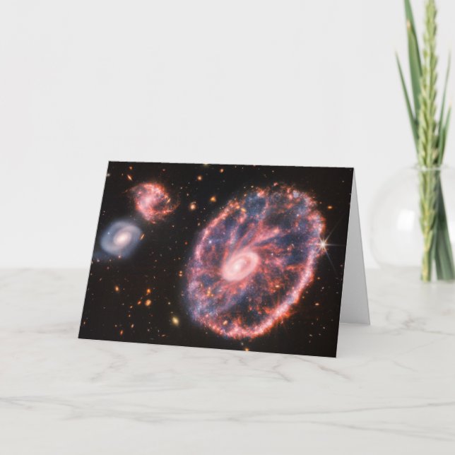 Carte Cartwheel Galaxy JWST James Webb Télescope spatial (Devant)