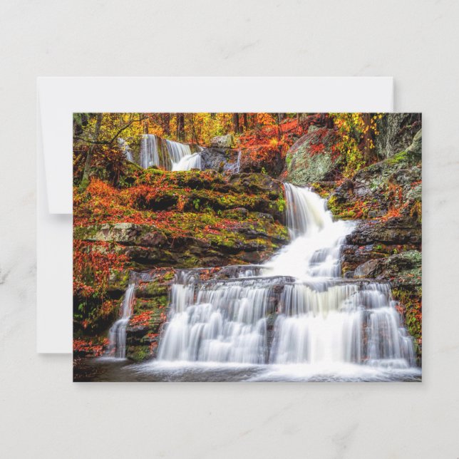 Carte Cascade d'automne (Devant)