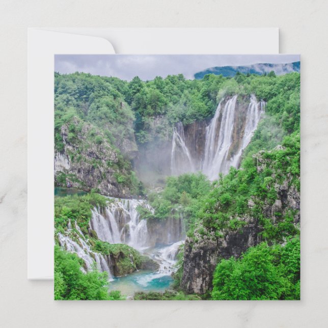 Carte Cascade des lacs Plitvice (Devant)