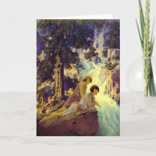 Carte "Cascade", par Maxfield Parrish (Devant)