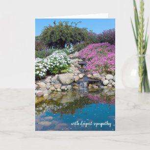 Carte cascades dans le jardin sympathie