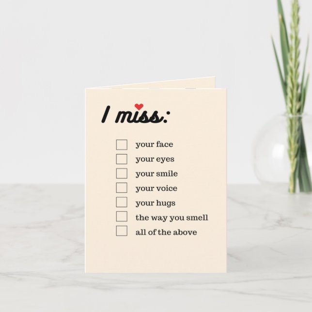 Carte Case à cocher (Devant)