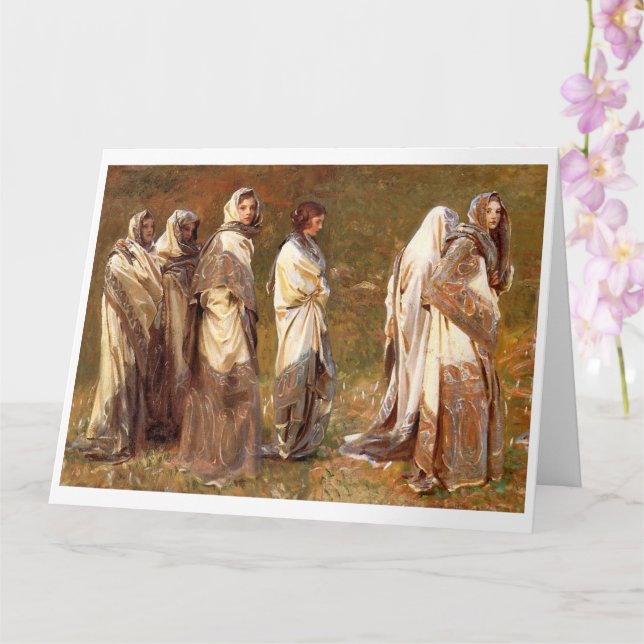 Carte Cashmere, John Sargent 1908 (Orchidée)