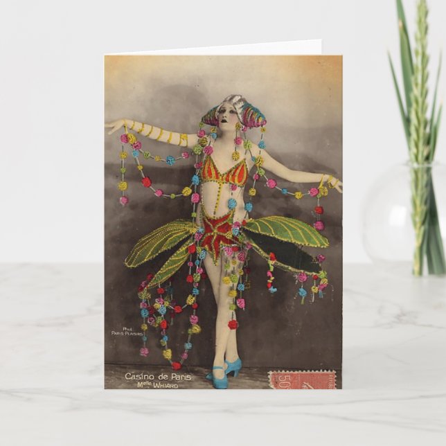 Carte Casino de Paris Design Vintage (Devant)