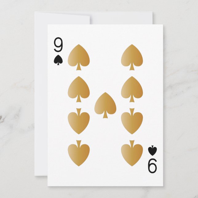Carte Casino Party PlayCard 9 (Devant)