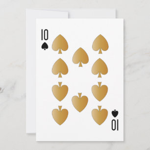 Carte Casino Party Playing Card 10