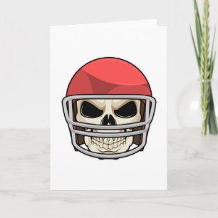 Carte Casque de football crâne
