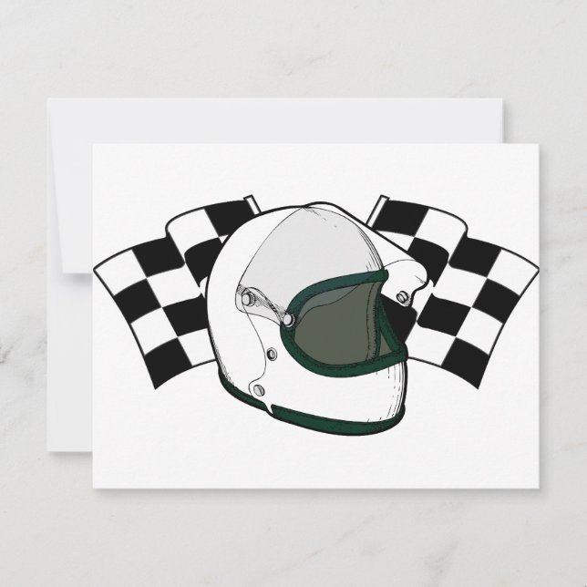 Carte Casque et drapeaux (Devant)