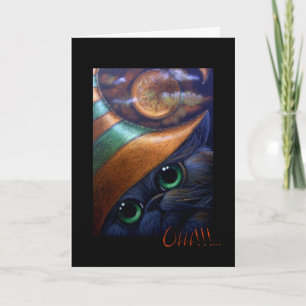 Carte CASQUETTE 1 CAT WITCH NOIR