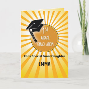 Carte Casquette de 1ère année de la petite-fille sur Sun