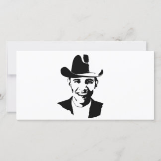 Carte Casquette de cowboy Barack Obama