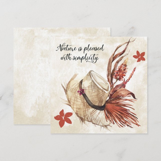 Carte Casquette de la nature (Devant / Derrière)