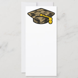 Carte Casquette de remise des diplômes camouflage kaki