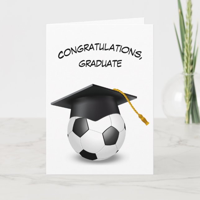 Carte Casquette de remise des diplômes sur un ballon de  (Devant)