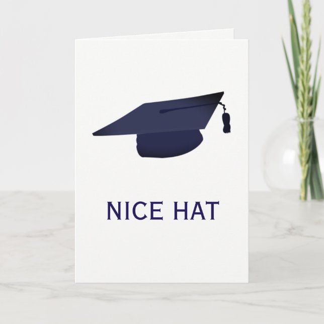 Carte CASQUETTE INTÉRESSANT (obtention du diplôme) (Devant)