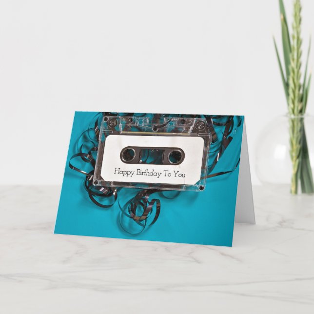 Carte cassette d'anniversaire (Devant)