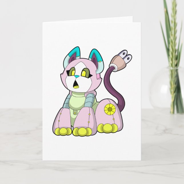 Carte Cat as robot (Devant)