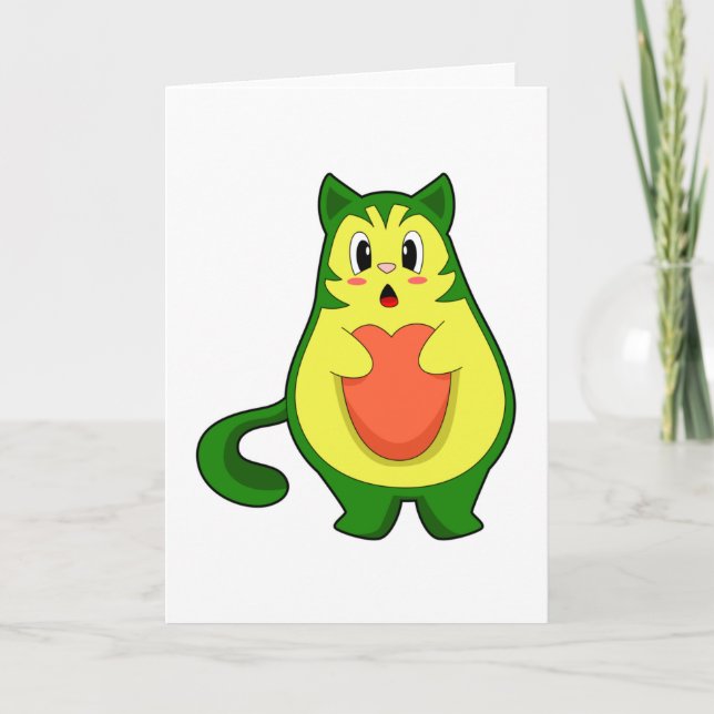 Carte Cat Avocado (Devant)
