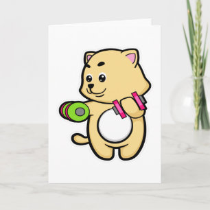 Carte Cat Biceps formation avec Dumbbells