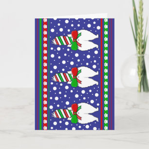 Carte Cat Butt Christmas Green