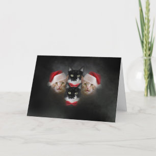 Carte Cat Christmas Card Bohemian Catsody