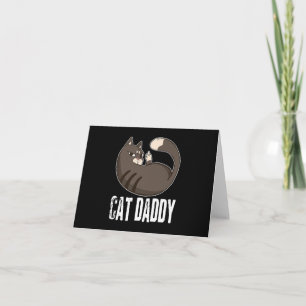 Carte Cat Daddy   Funny Amoureux des chats Pour Fête des
