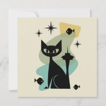 Cat de Seattle moderne du milieu du siècle