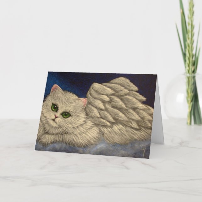 Carte CAT DE VACANCES EN PERSIE BLANCHE (Devant)