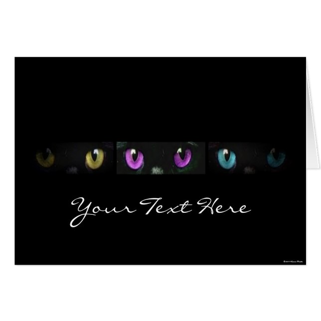 Carte Cat Eyes (Devant horizontal)