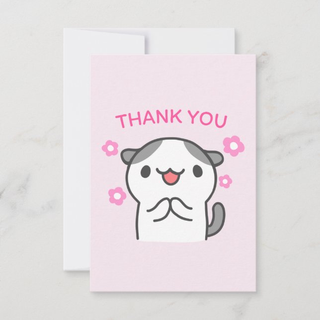 Carte Cat Merci (Devant)