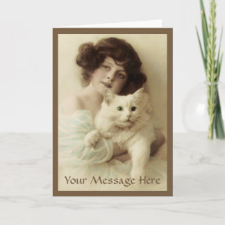 Carte Cat PURRfect Beauty Greeting Card
